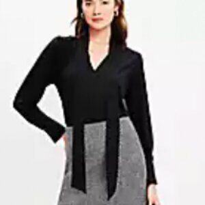 LOFT  Jersey Bow Blouse